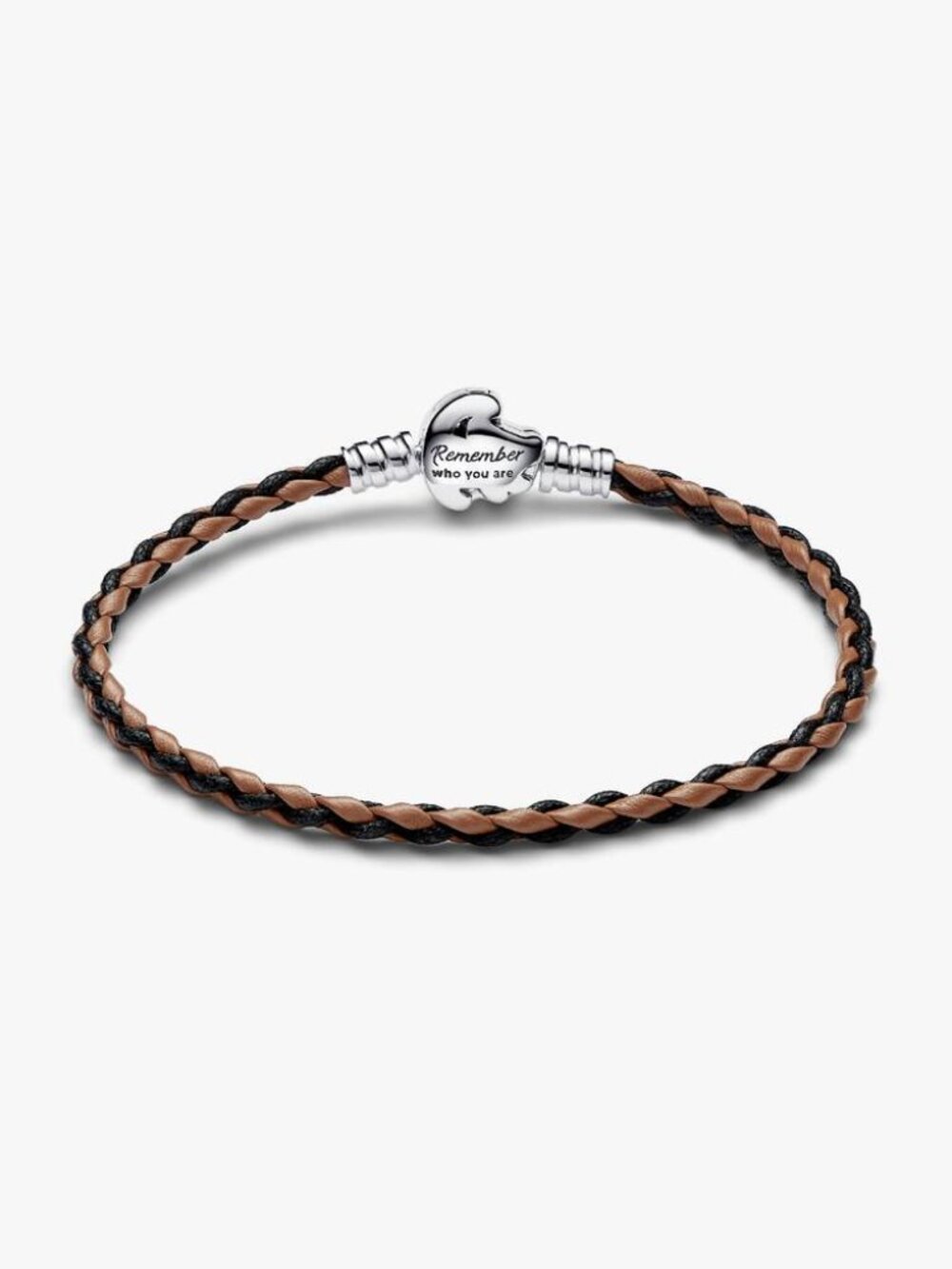 Pandora Disney The Lion King Clasp Moments Braided Leather Bracelet
